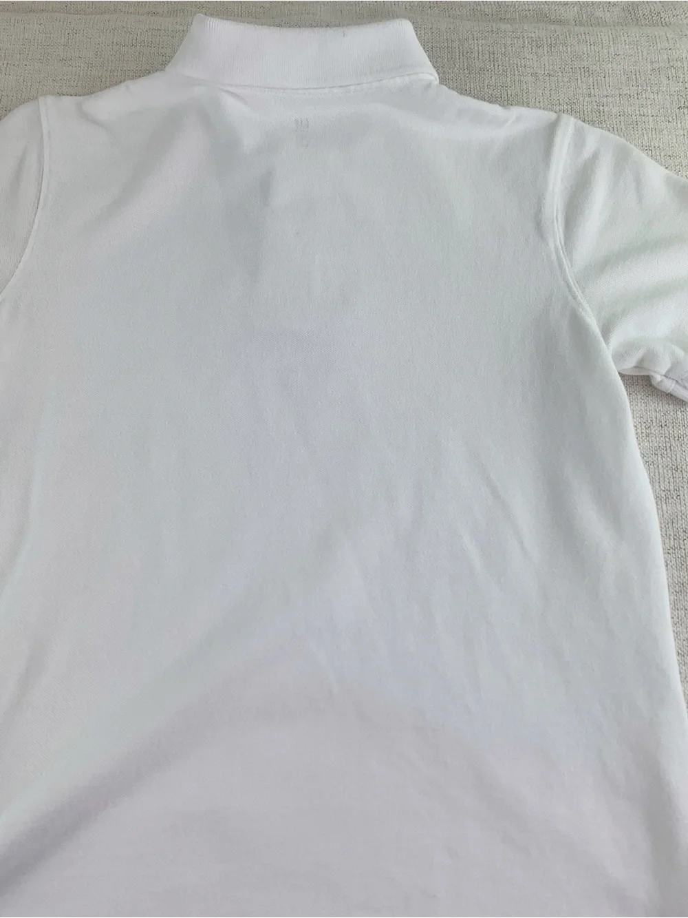 GAP boy's White Short Sleeve Polo shirt  solid size XL 100% cotton uniform